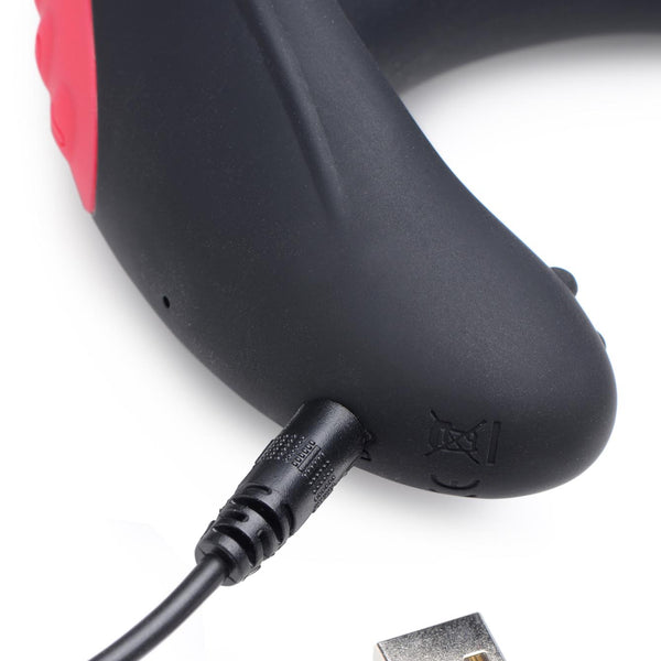 10X Inflatable and Vibrating Silicone Prostate Plug