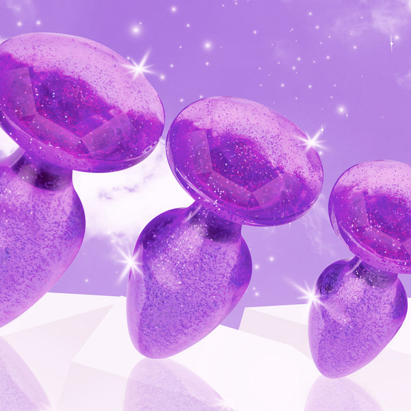 Glitter Gem Anal Plug Set -