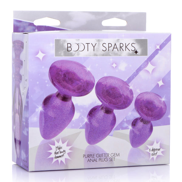 Glitter Gem Anal Plug Set -