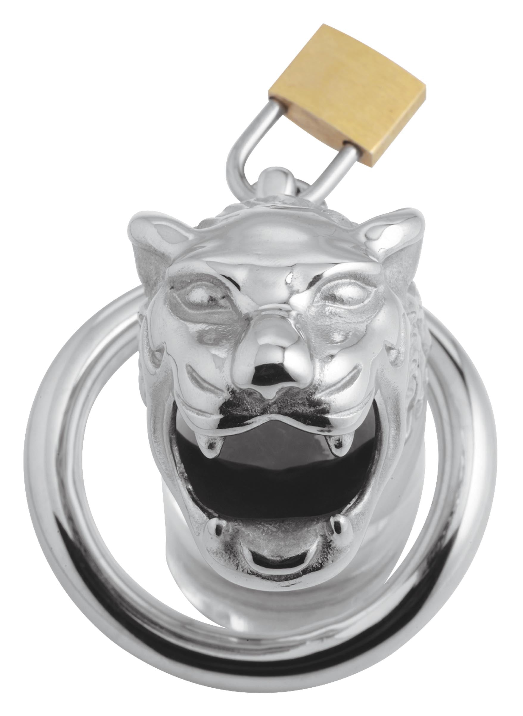 Tiger King Locking Chastity Cage