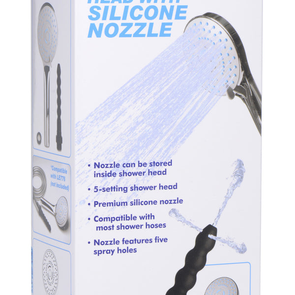 Shower Head with Silicone Enema Nozzle