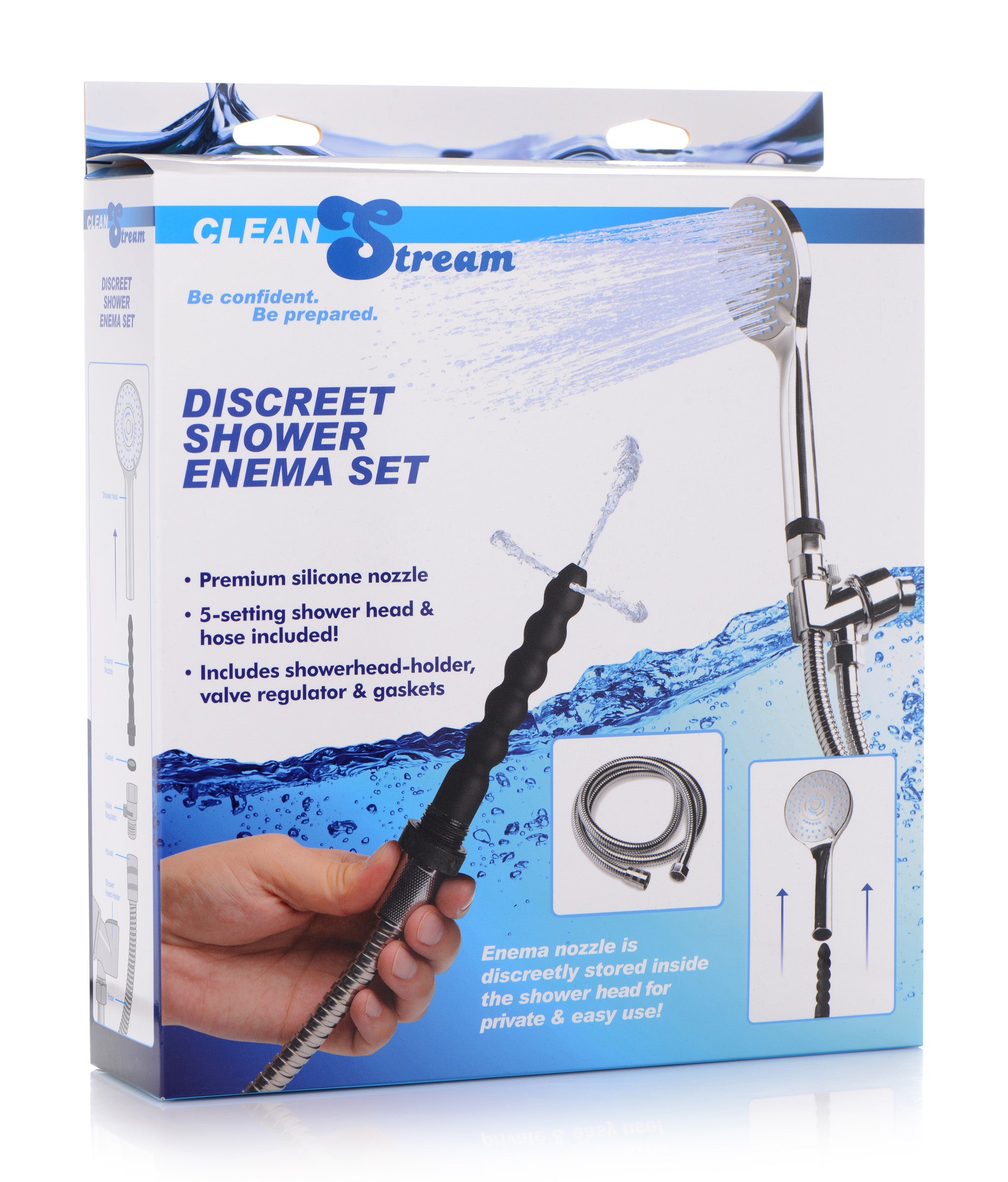 Discreet Silicone Shower Enema Set