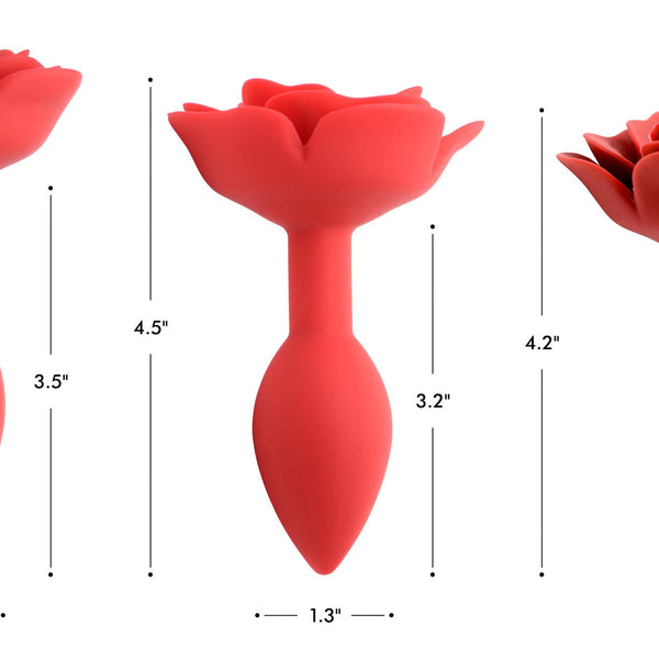 Booty Bloom Silicone Rose Anal Plug - Large