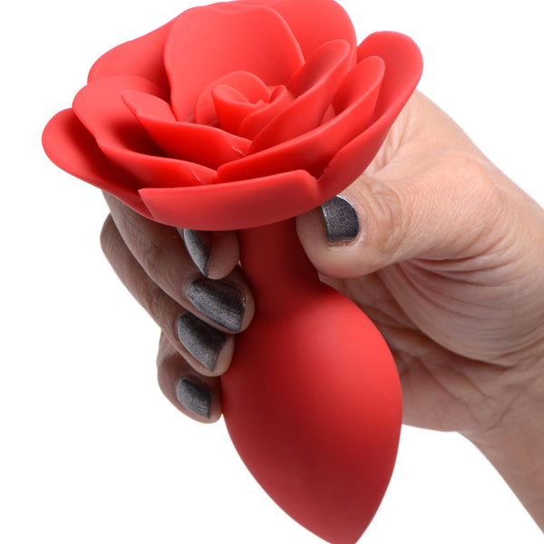 Booty Bloom Silicone Rose Anal Plug - Large