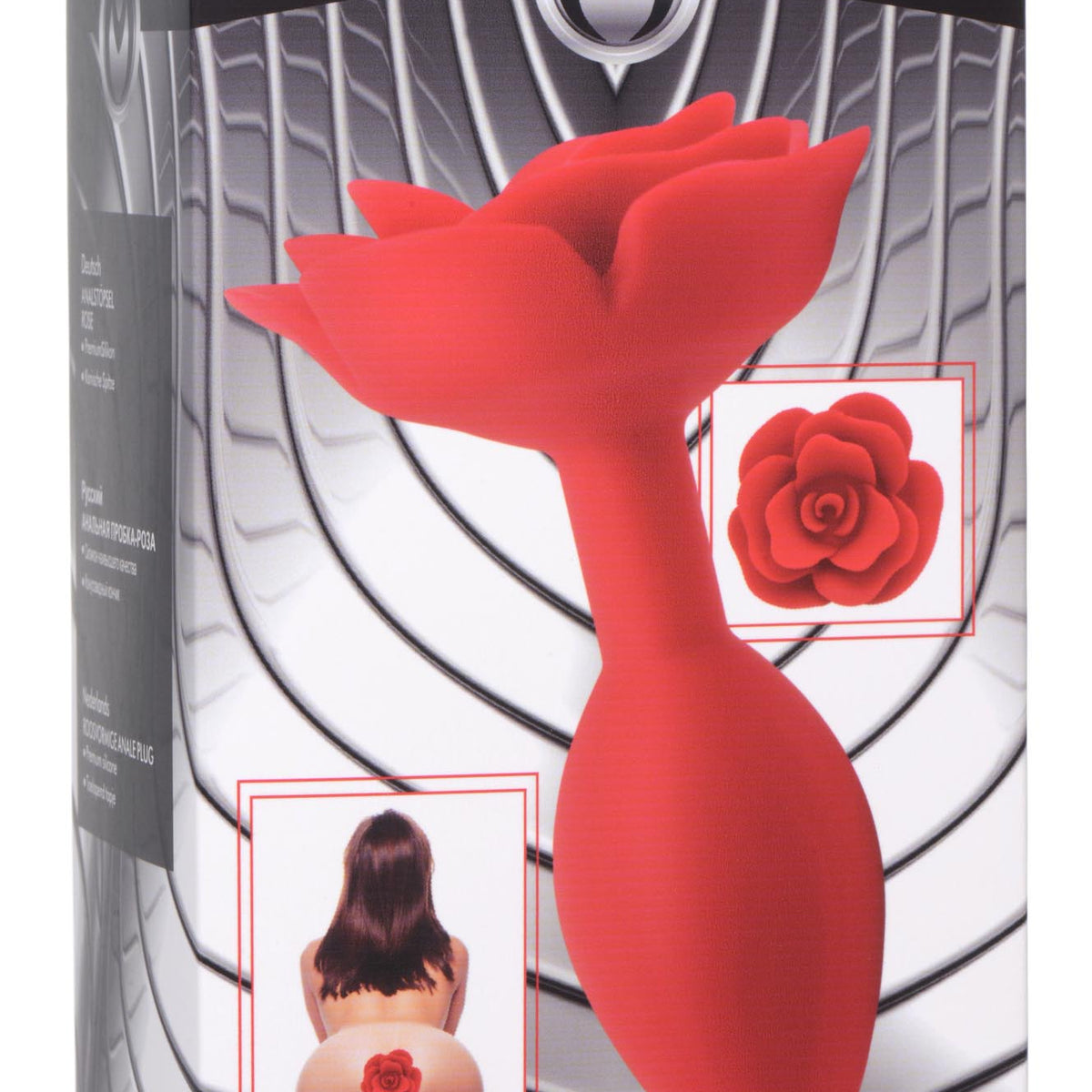 Booty Bloom Silicone Rose Anal Plug - Large
