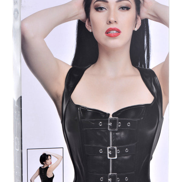 Lace-up Corset and Thong - Large