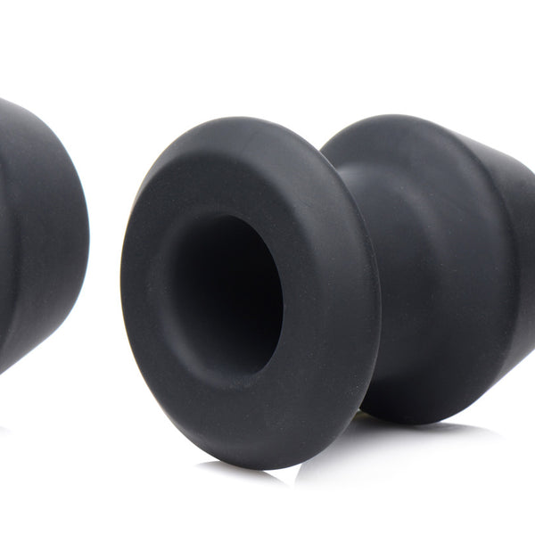 Gape-Grommets 3 Piece Hollow Silicone Anal Dilator Set