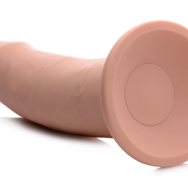7X Inflatable and Vibrating Remote Control Silicone Dildo - 7 Inch