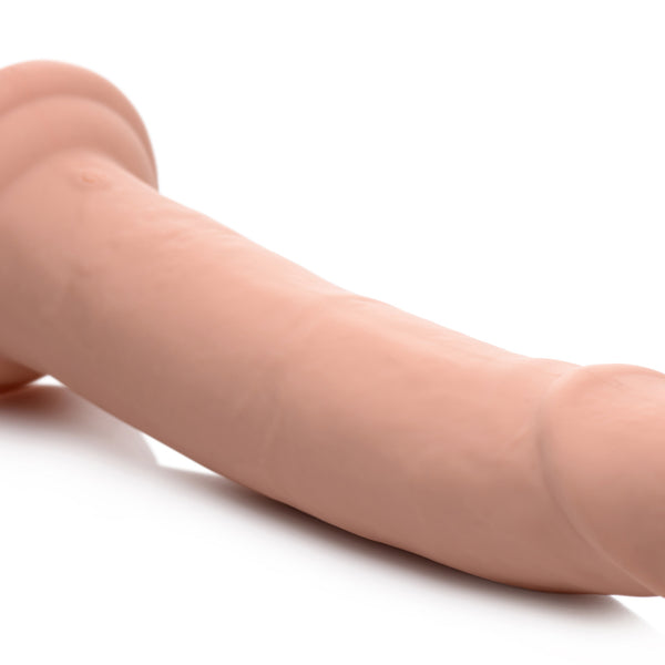 7X Inflatable and Vibrating Remote Control Silicone Dildo - 8.5 Inch