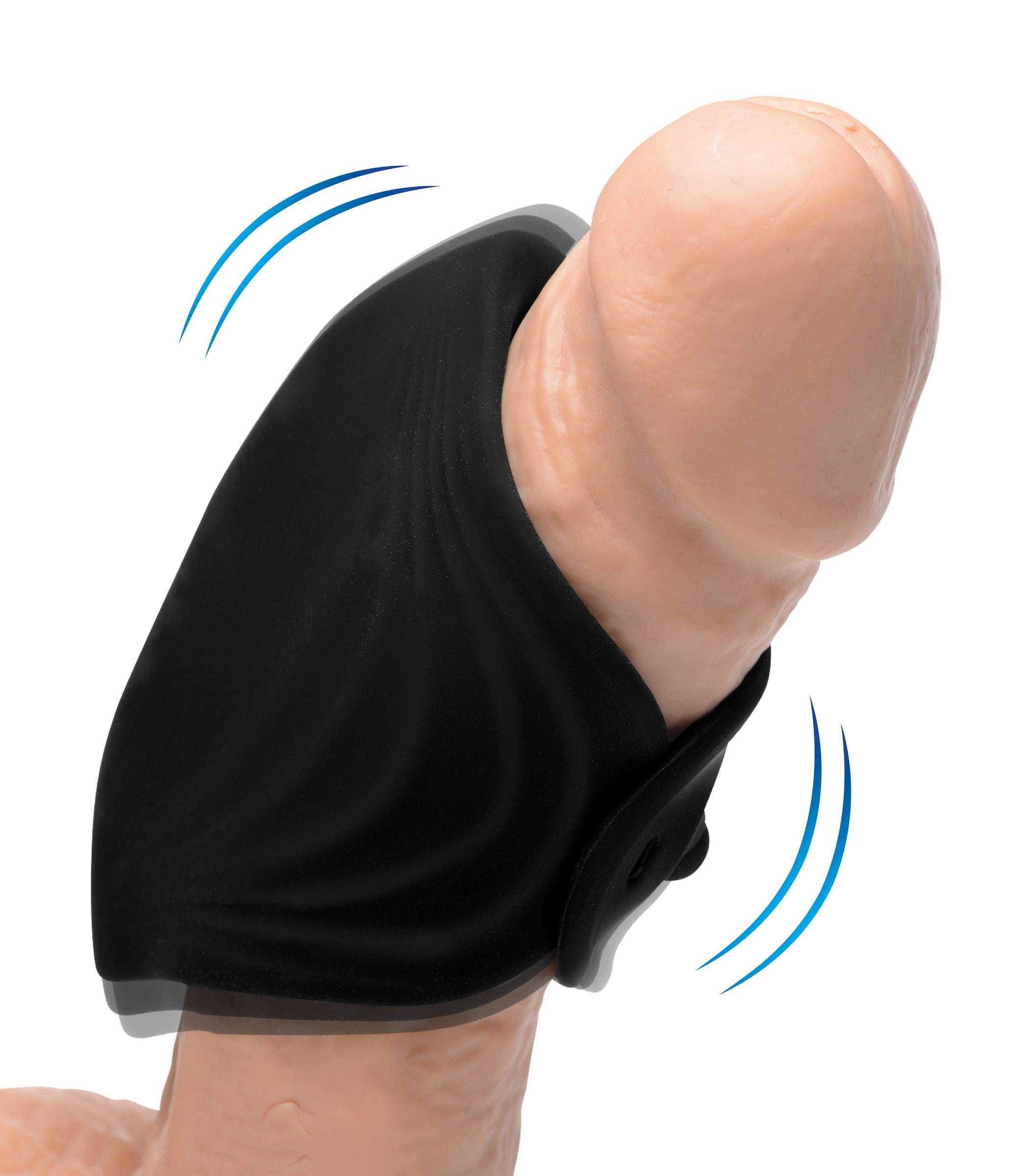 10X Pleasure Stroke Vibrating Silicone Penis Sleeve