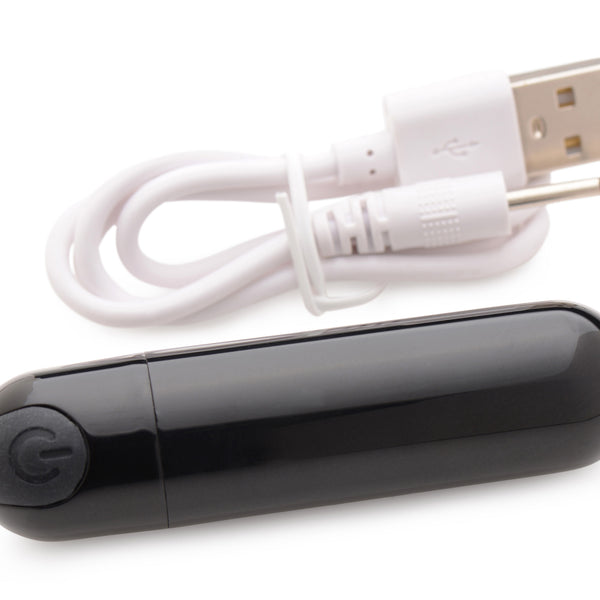10X Rechargeable Vibrating Metallic Bullet -