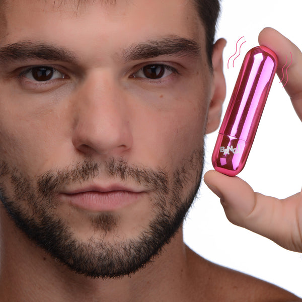 10X Rechargeable Vibrating Metallic Bullet -