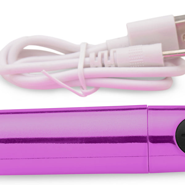 10X Rechargeable Vibrating Metallic Bullet -