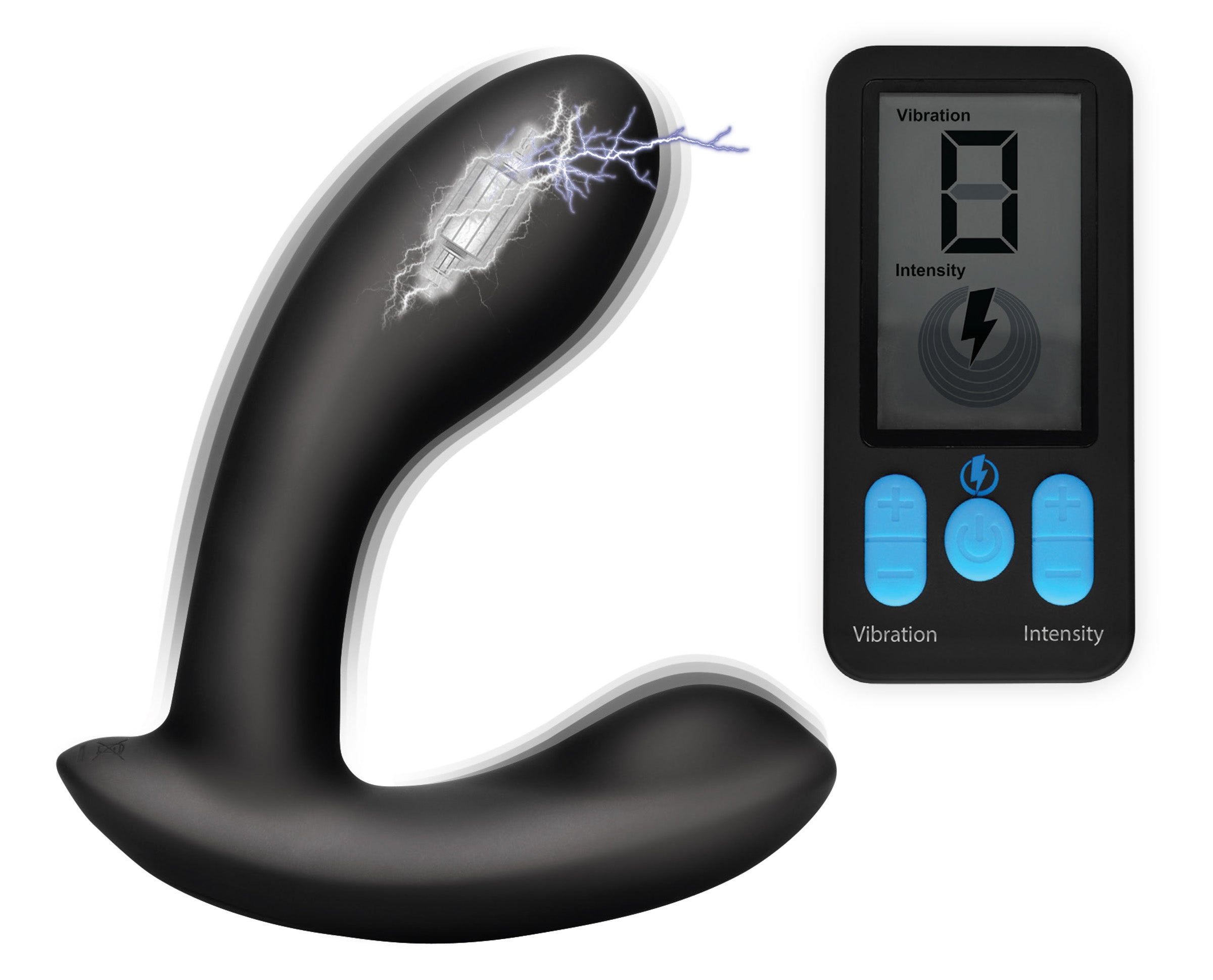 E-Stim Pro Silicone Vibrating Prostate Massager with Remote Control