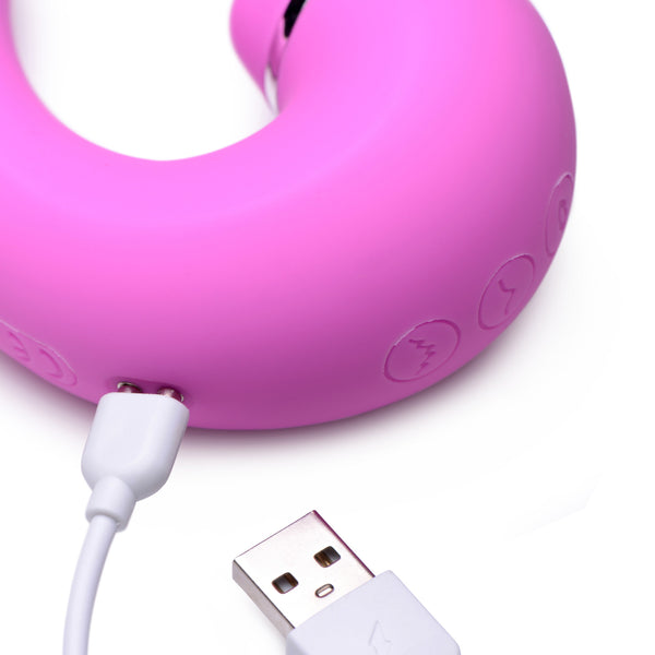 Shegasm 5 Star 10X Tapping G-Spot Silicone Vibrator with Suction -