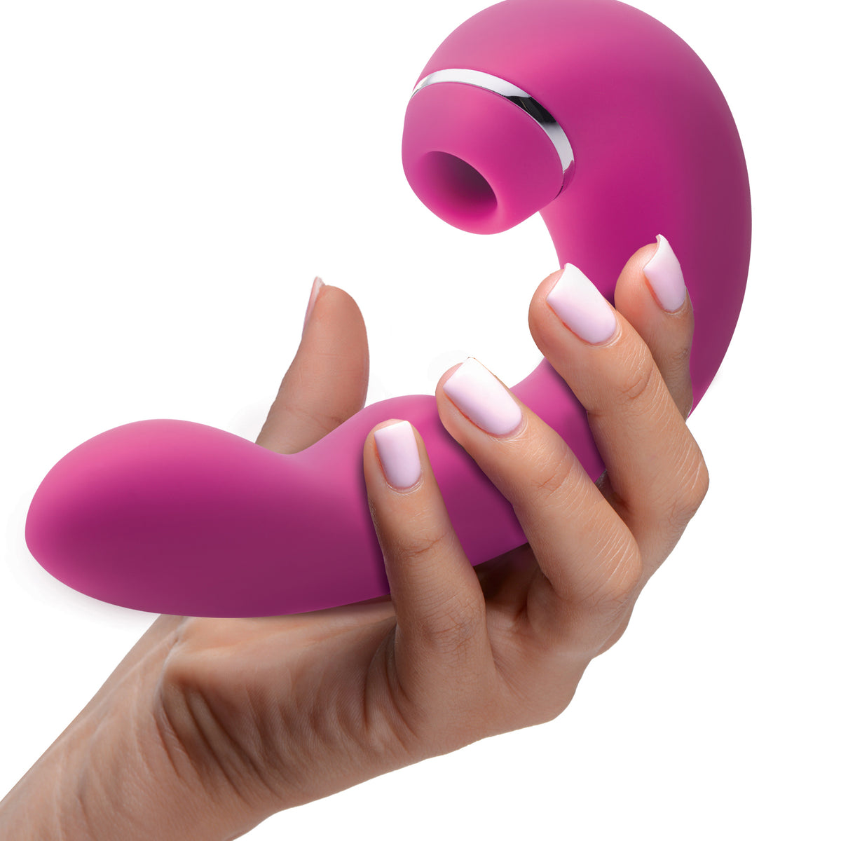 Shegasm 5 Star 10X Tapping G-Spot Silicone Vibrator with Suction -