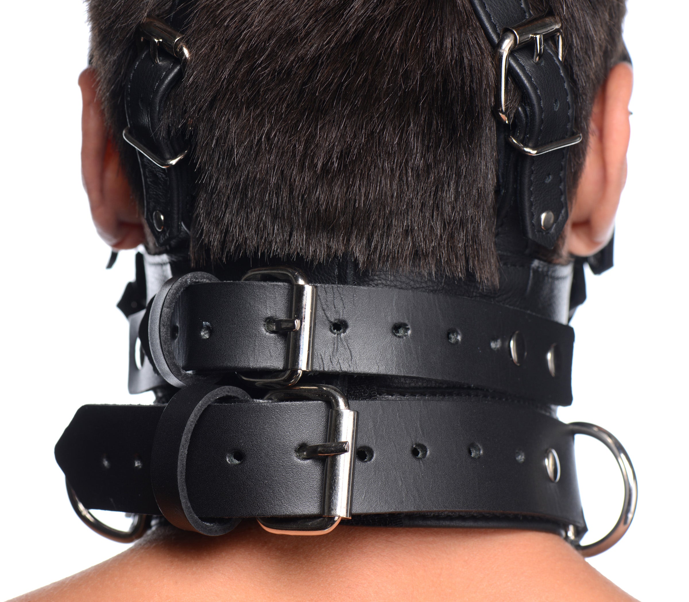 Leather Head Harness with Removeable Gag