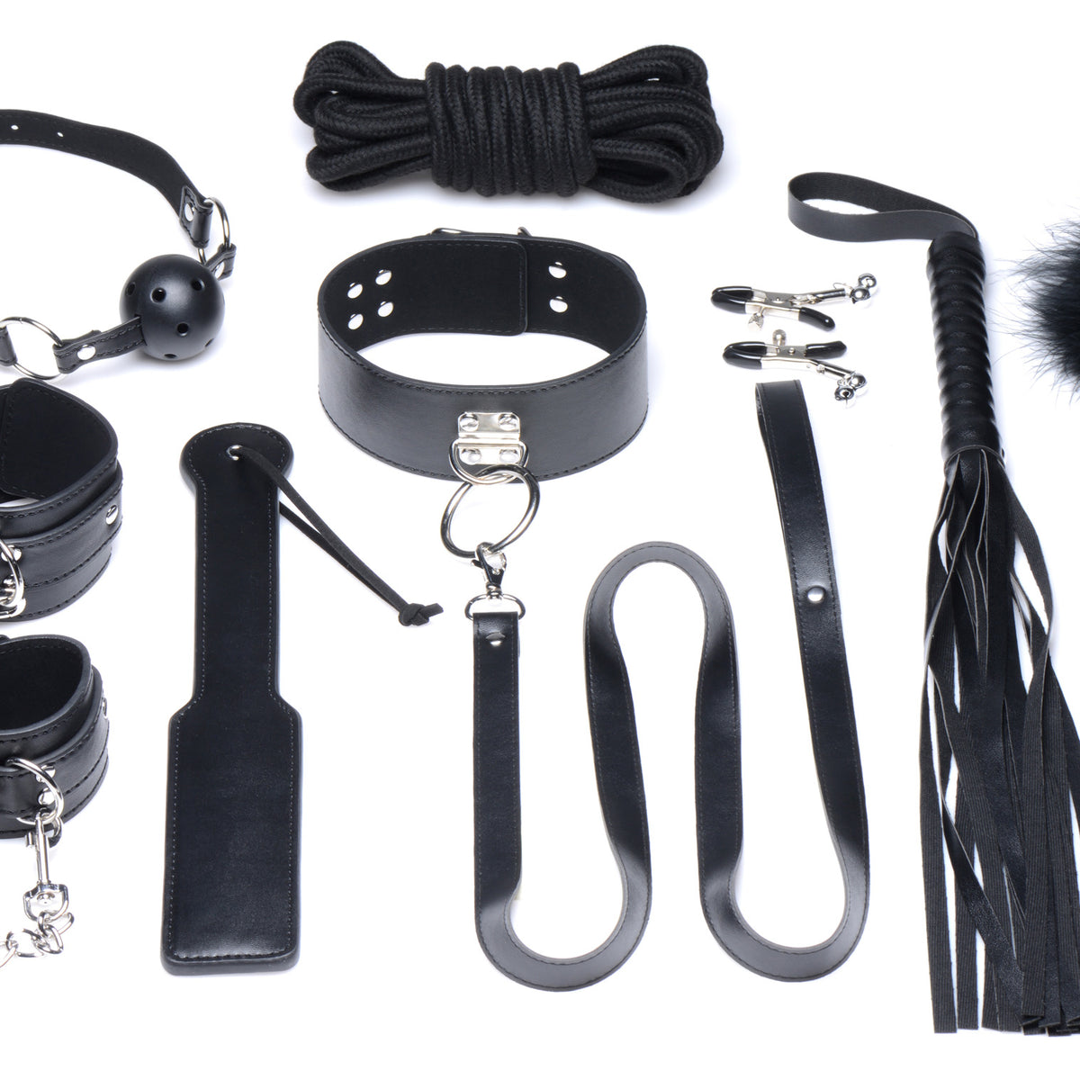 Deluxe 10 Piece Bondage Set