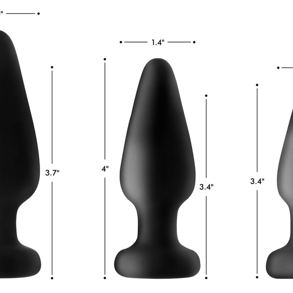 Light Up Silicone Anal Plug - Large