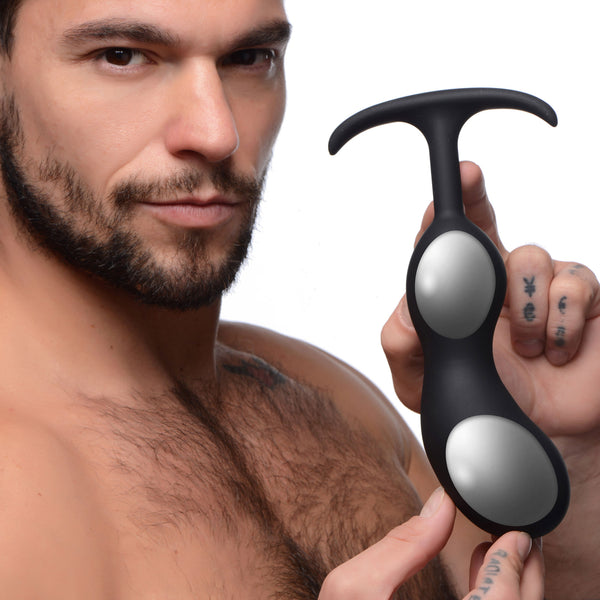 Premium Silicone Weighted Prostate Plug - Large