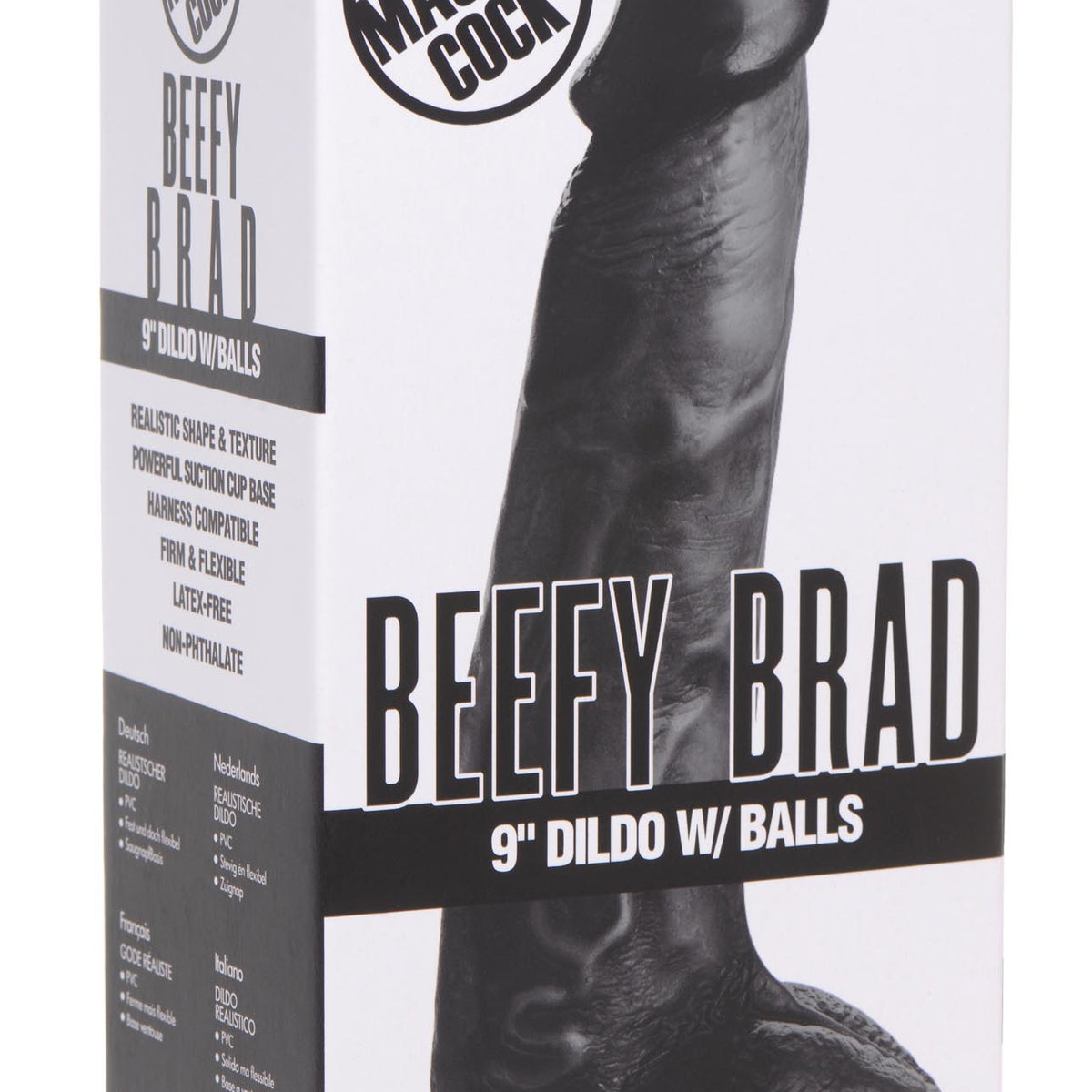 Beefy Brad 9 inch Dildo with Balls -