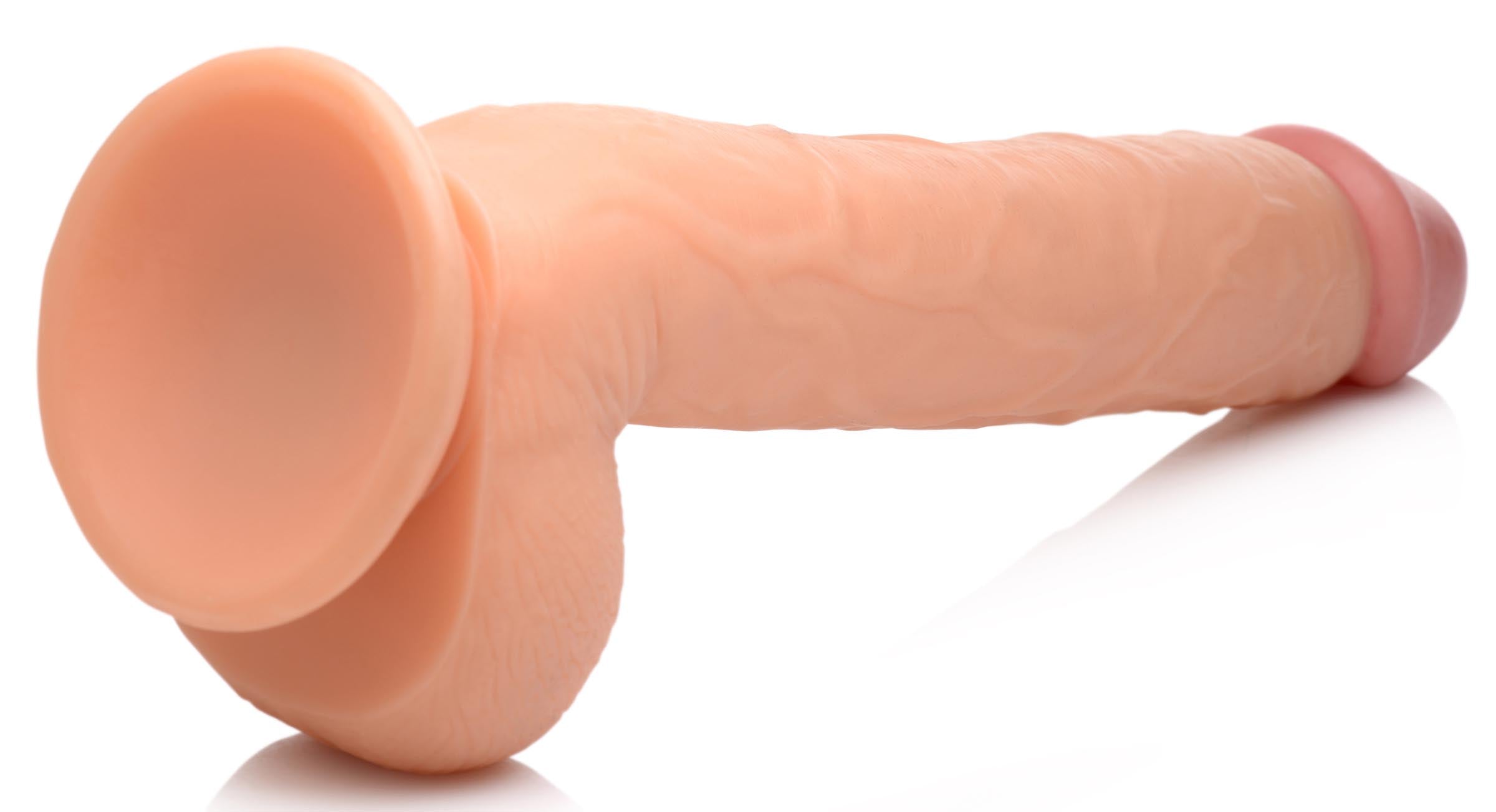 Long Logan 10 Inch Dildo with Balls