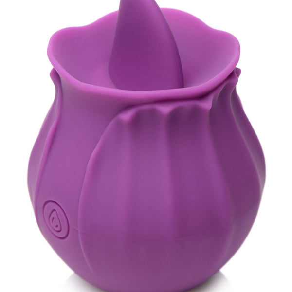 Bloomgasm Wild Violet 10X Silicone Clit Licking Stimulator -