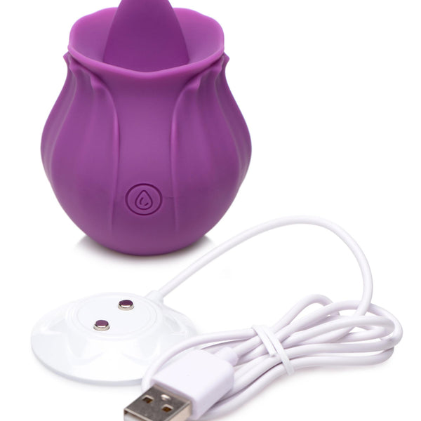 Bloomgasm Wild Violet 10X Silicone Clit Licking Stimulator -