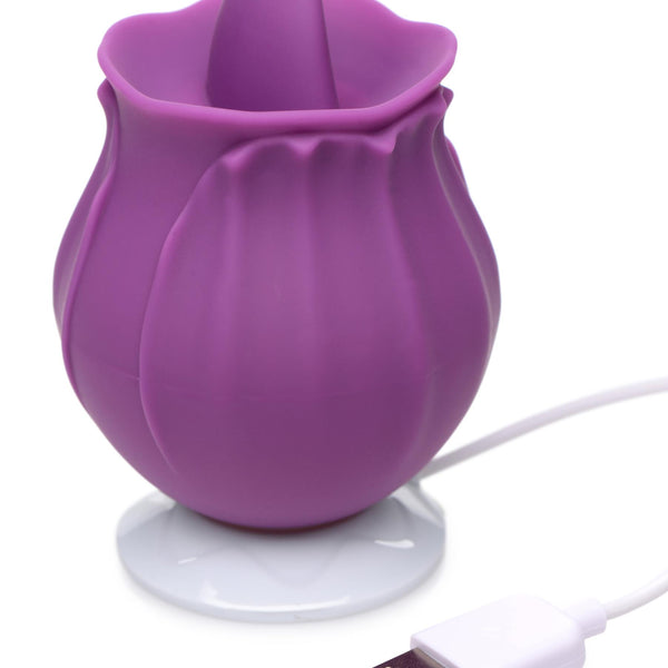 Bloomgasm Wild Violet 10X Silicone Clit Licking Stimulator -