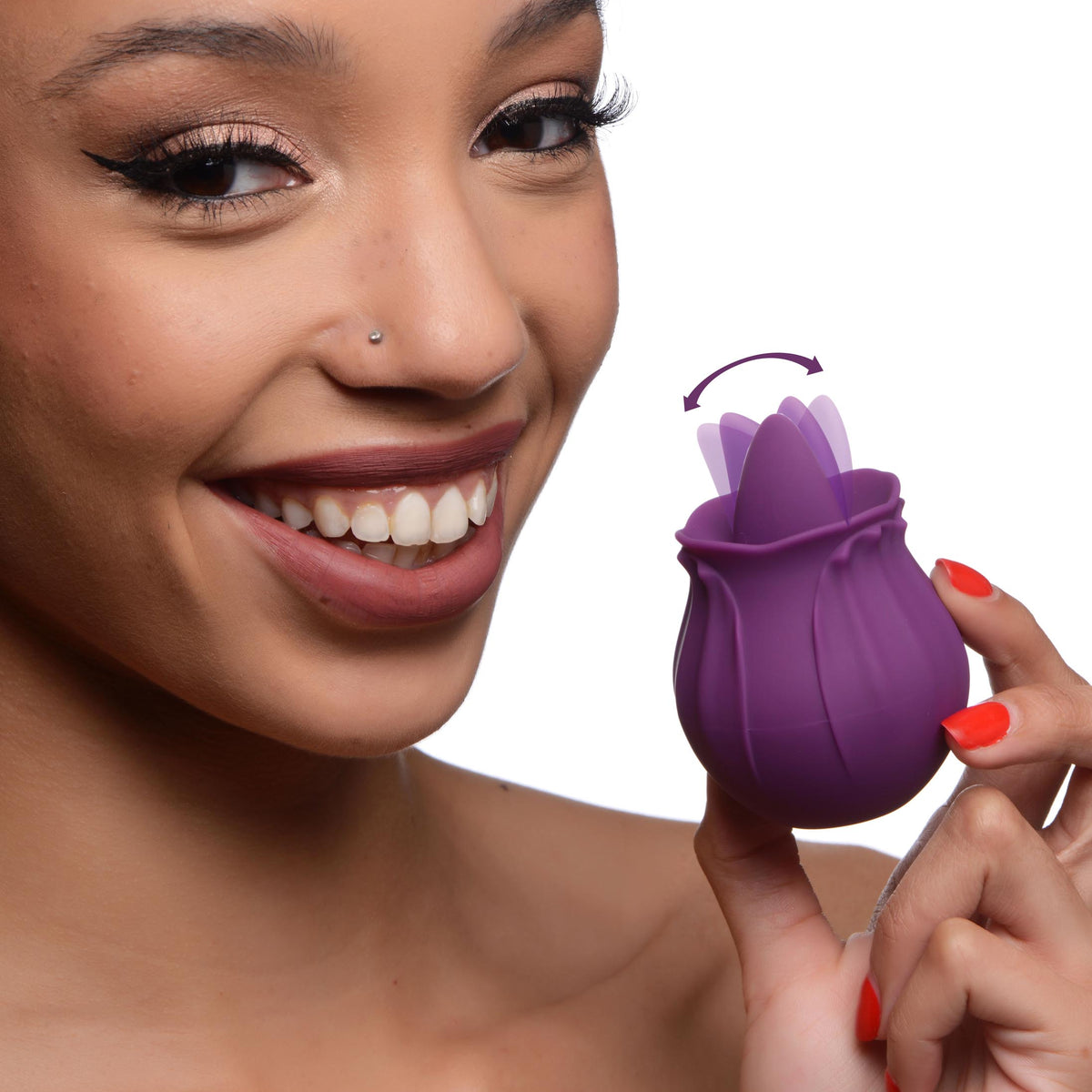 Bloomgasm Wild Violet 10X Silicone Clit Licking Stimulator -