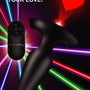 28X Laser Heart Silicone Anal Plug with Remote – Medium