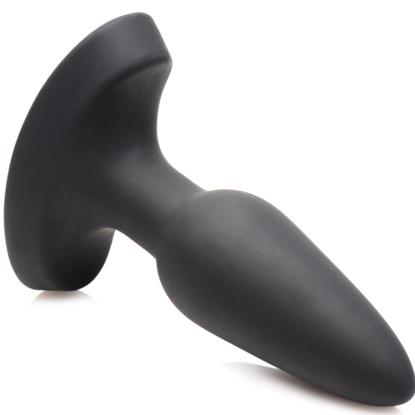 28X Laser Heart Silicone Anal Plug with Remote – Small