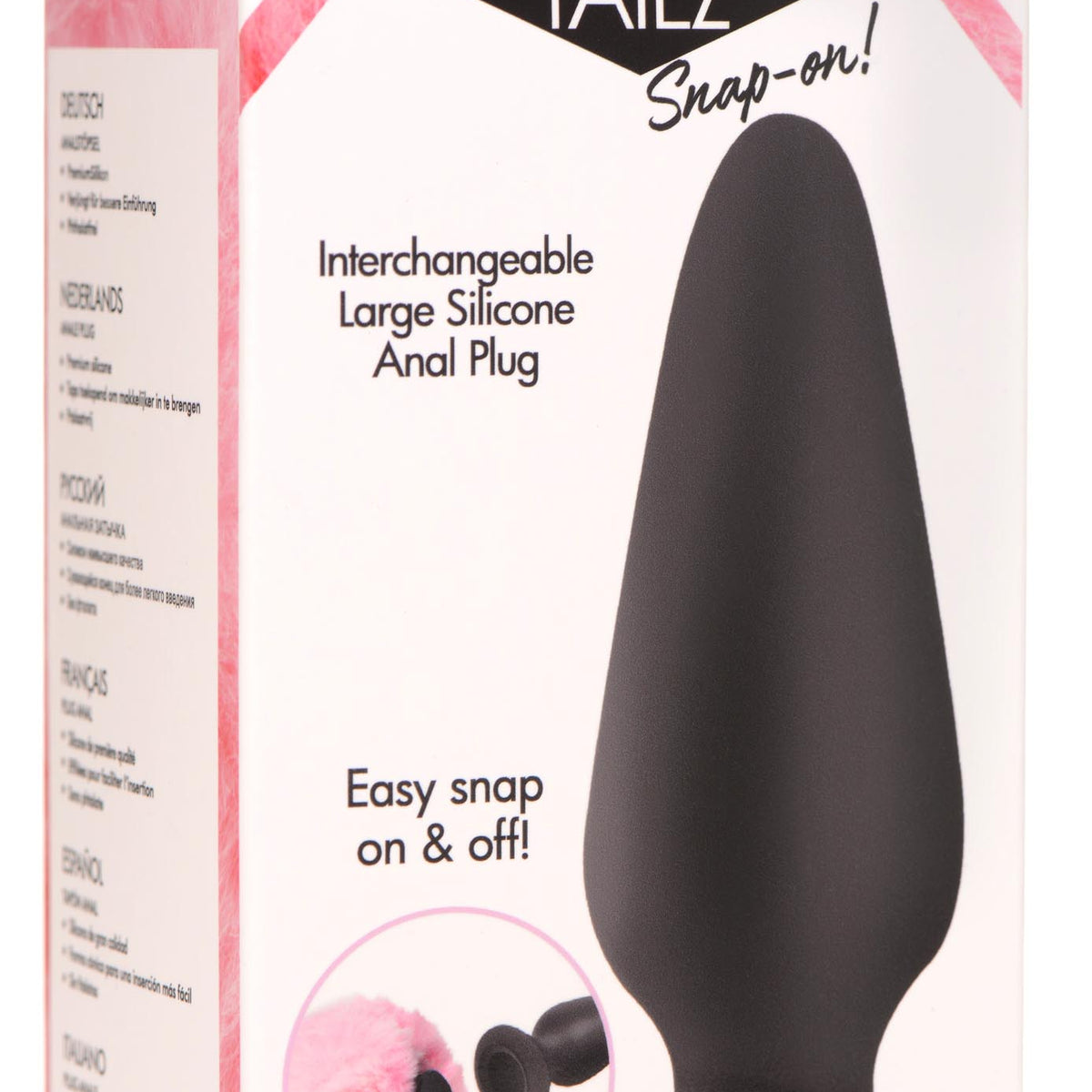 Interchangeable Silicone Anal Plug - Large