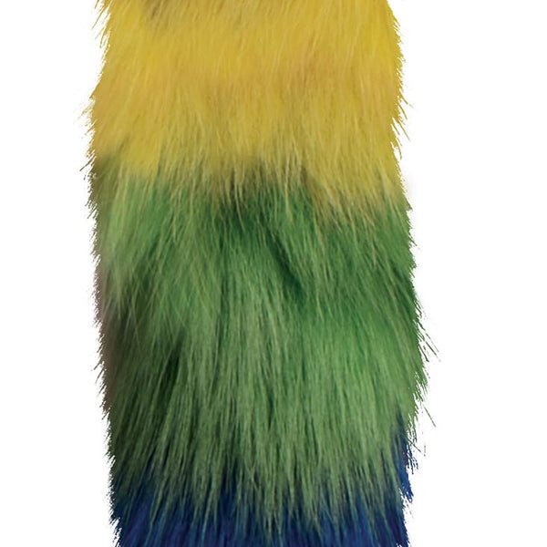 Interchangeable Rainbow Fox Tail