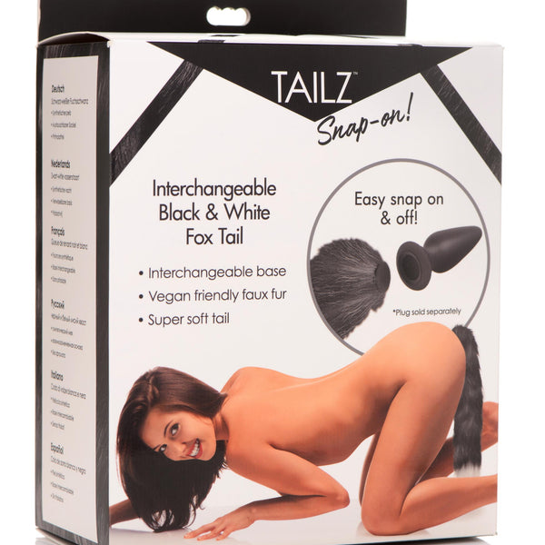 Interchangeable  and White Fox Tail
