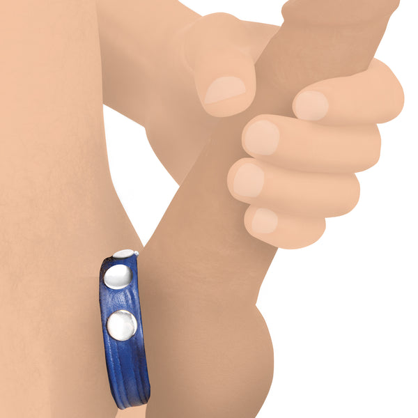 Leather Speed Snap Cock Ring -