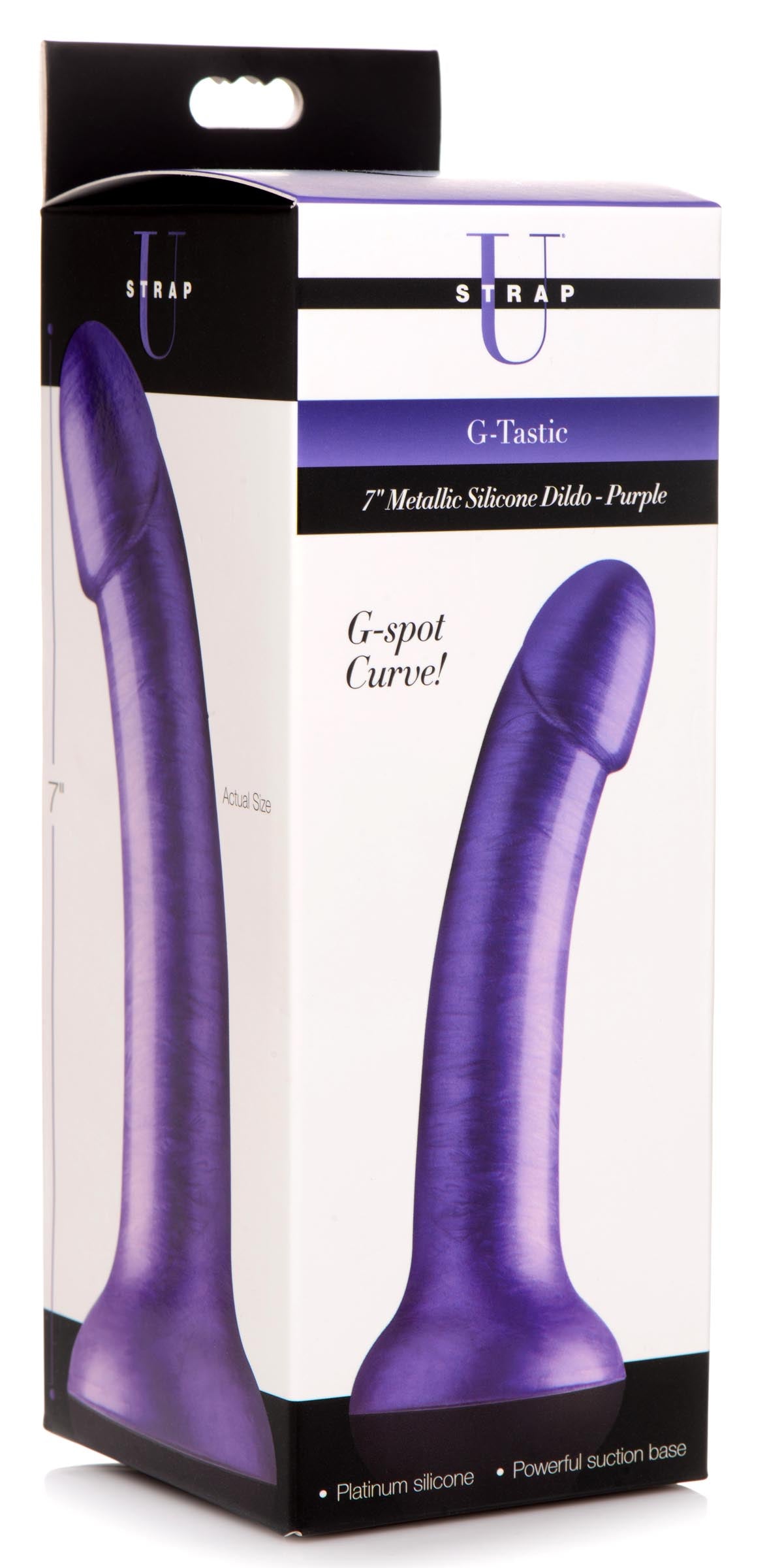 7 Inch Metallic Silicone Dildo -