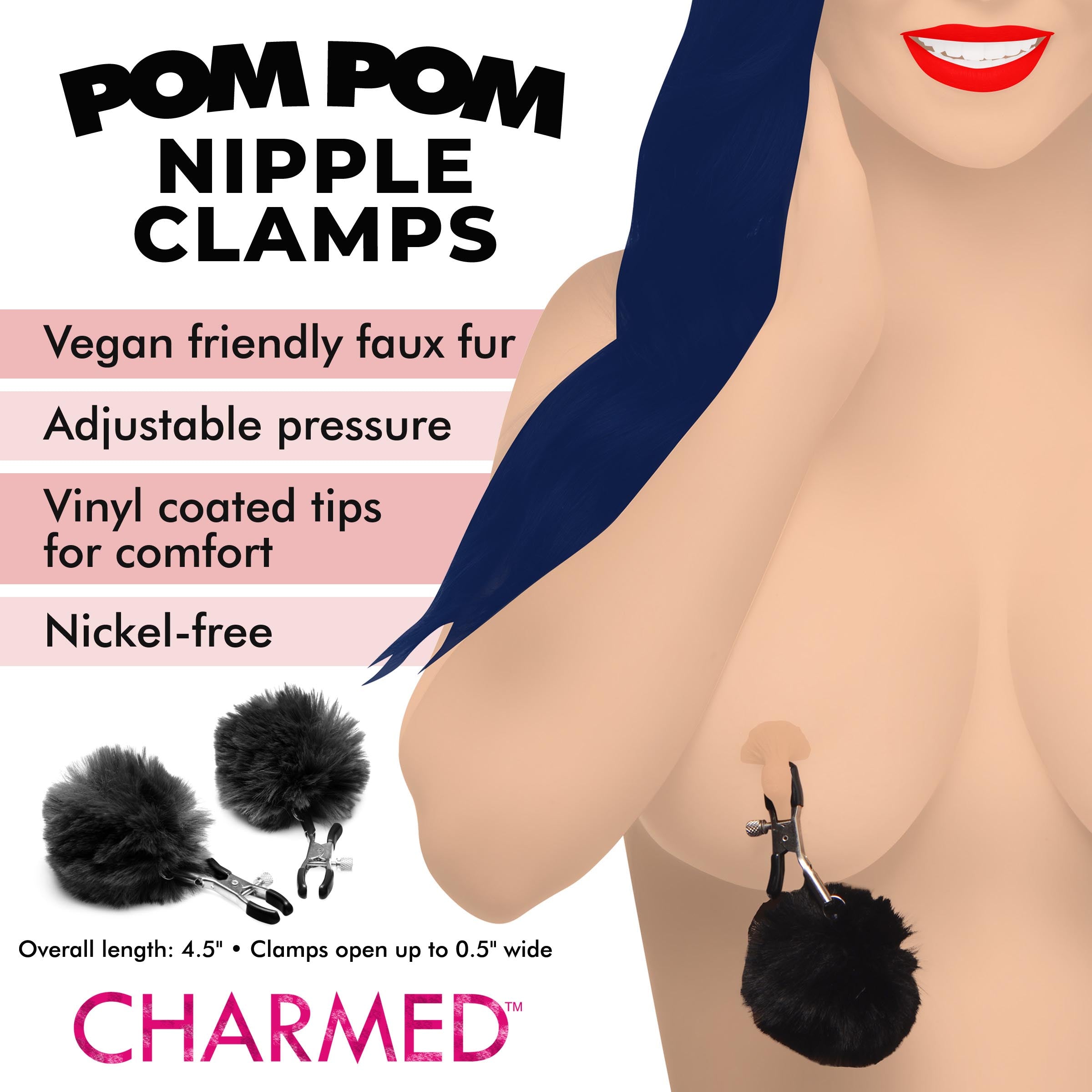 Pom Pom Nipple Clamps -