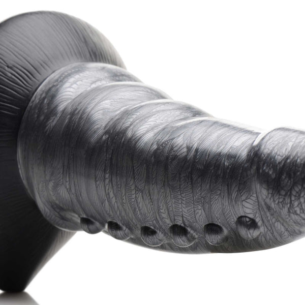 Beastly Tapered Bumpy Silicone Dildo
