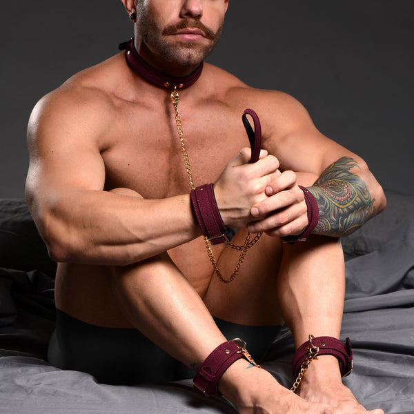 6 Piece Velvet Bondage Set