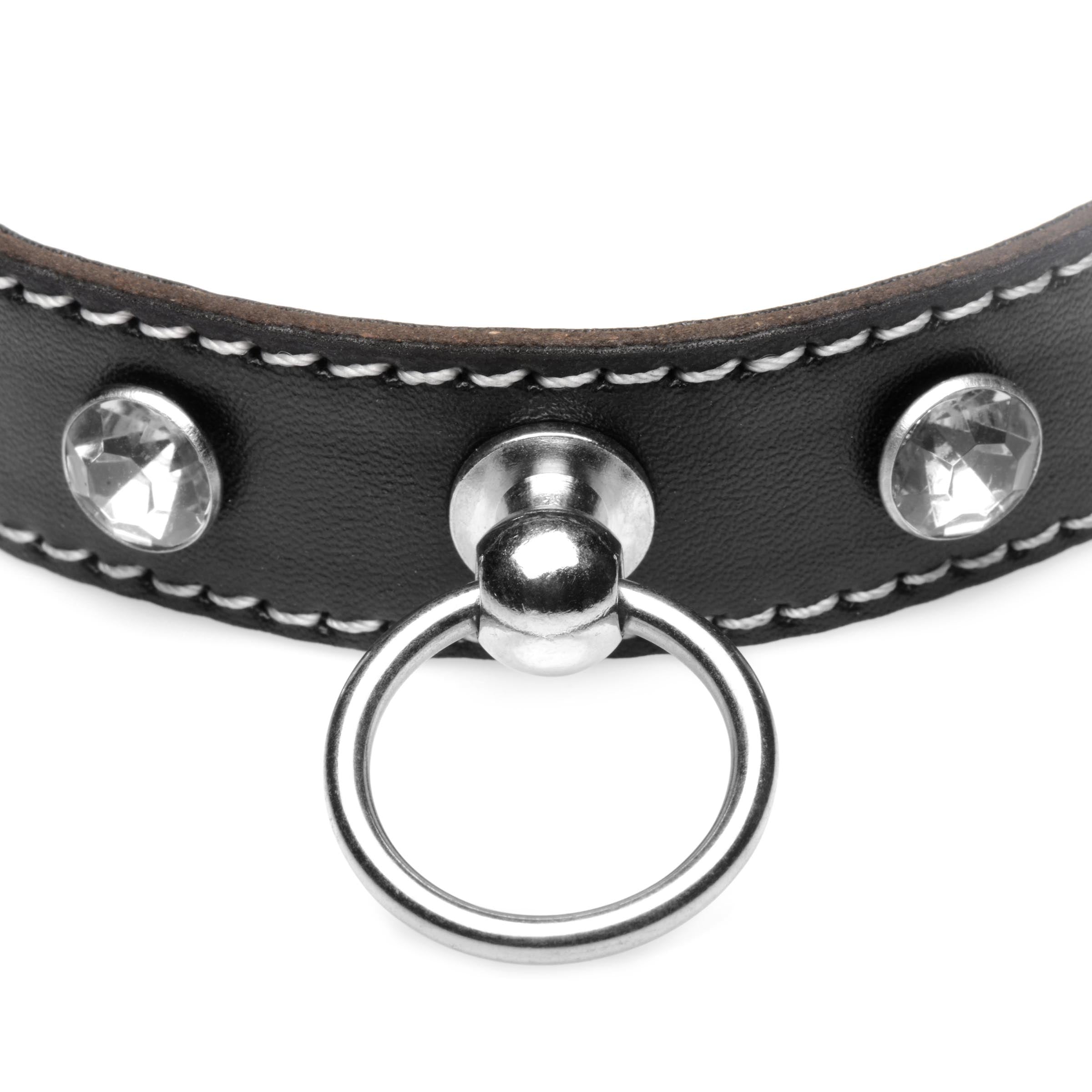 Rhinestone Choker with O-Ring