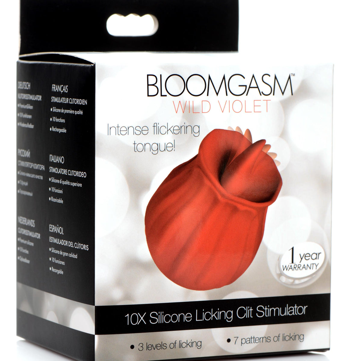 Bloomgasm Wild Violet 10X Silicone Clit Licking Stimulator -