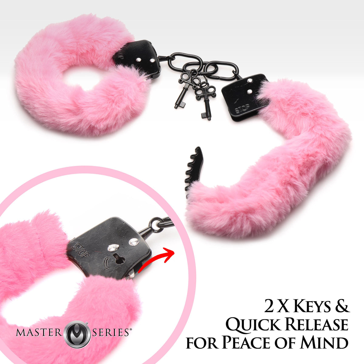 Cuffed in Fur Furry Handcuffs -