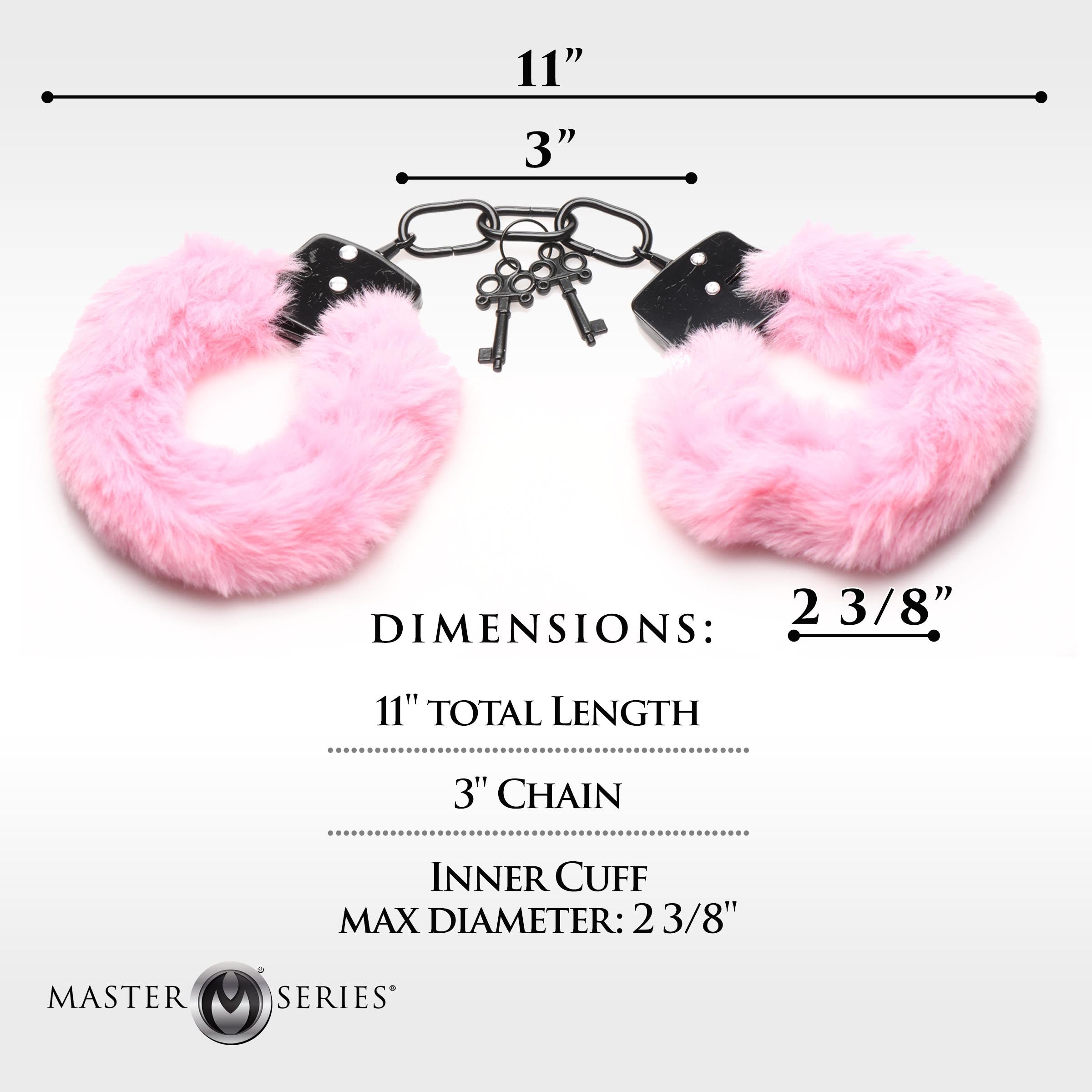 Cuffed in Fur Furry Handcuffs - Pink