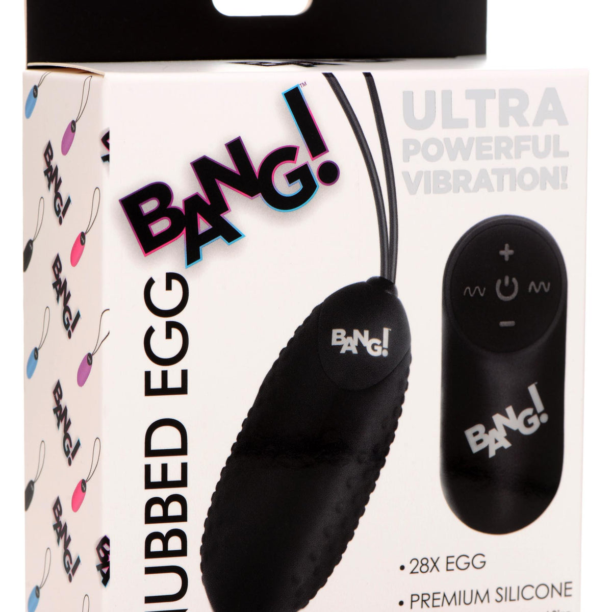 28X Nubbed Silicone Vibrating Egg with Remote Control