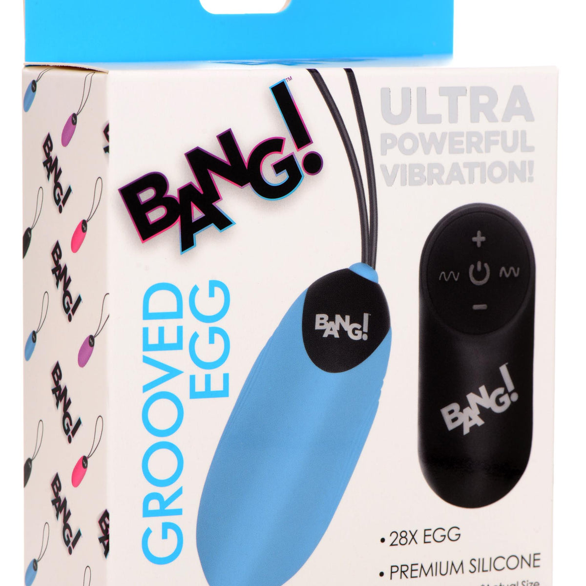 28X Grooved Silicone Vibrating Egg with Remote Control