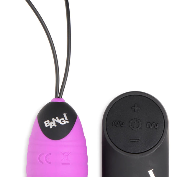 28X Ribbed Silicone Vibrating Egg with Remote Control