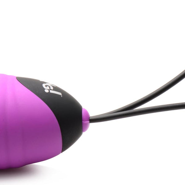 28X Ribbed Silicone Vibrating Egg with Remote Control