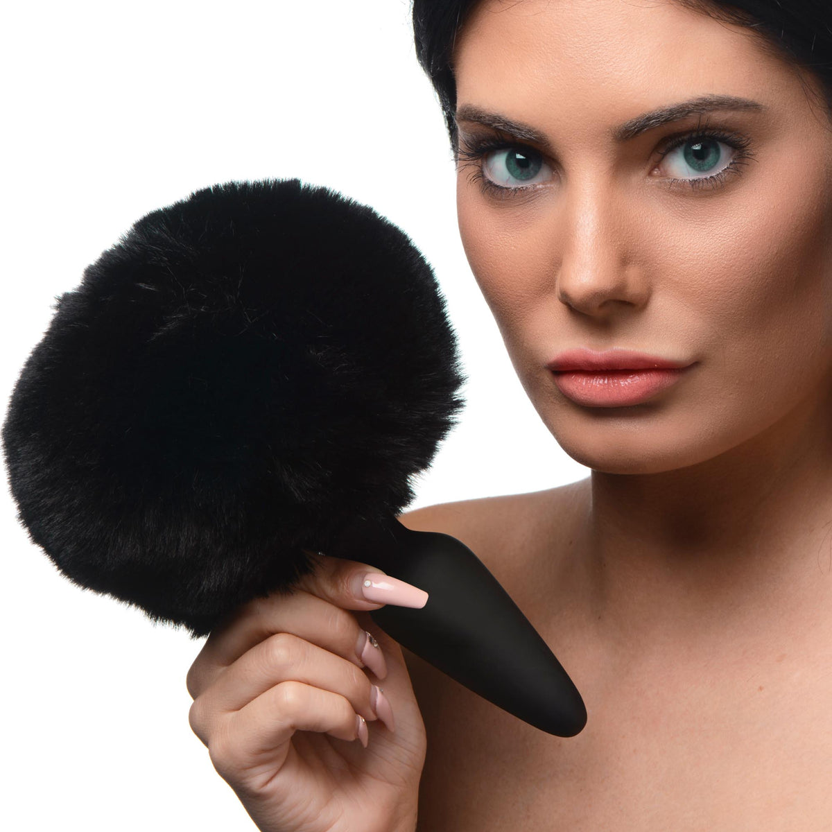 Large Anal Plug with Interchangeable Bunny Tail -