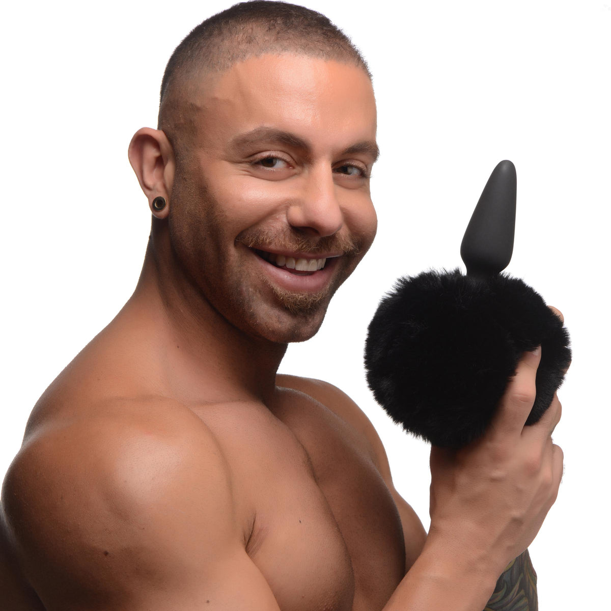 Large Anal Plug with Interchangeable Bunny Tail -